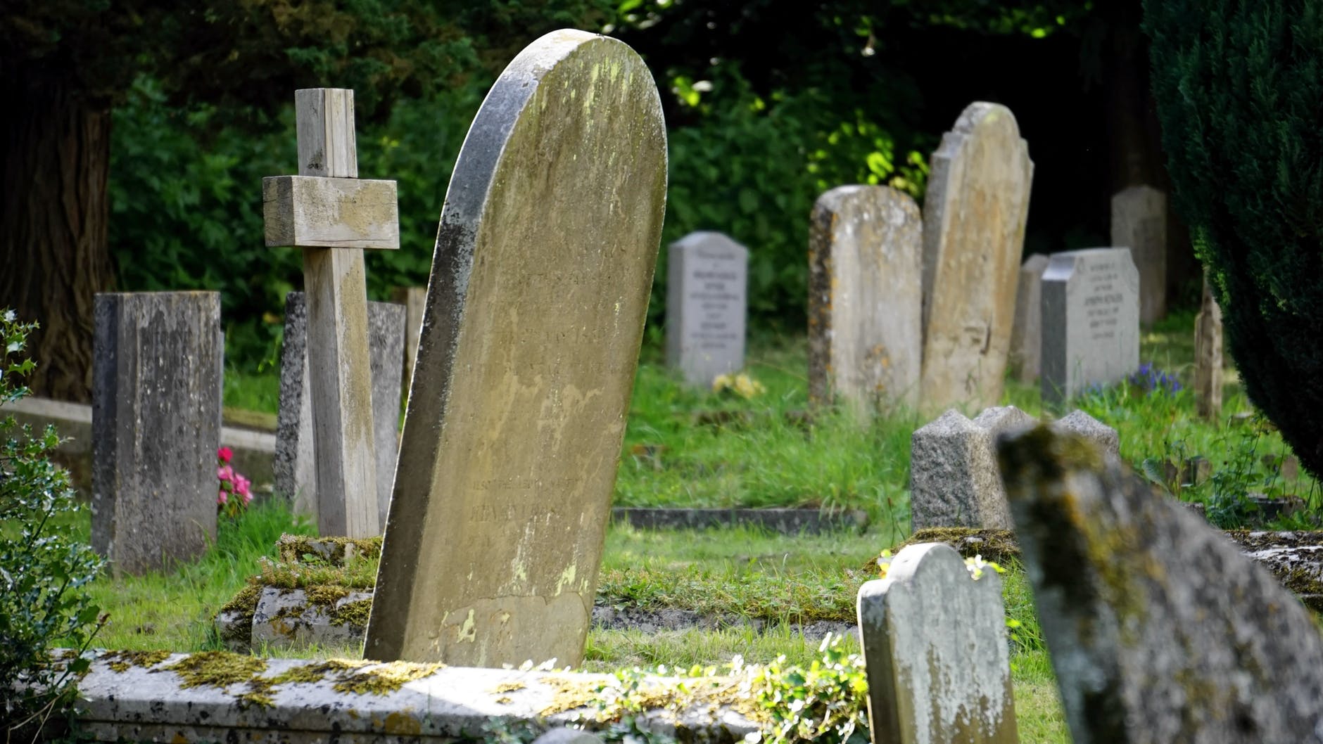 burial cemetery countryside cross