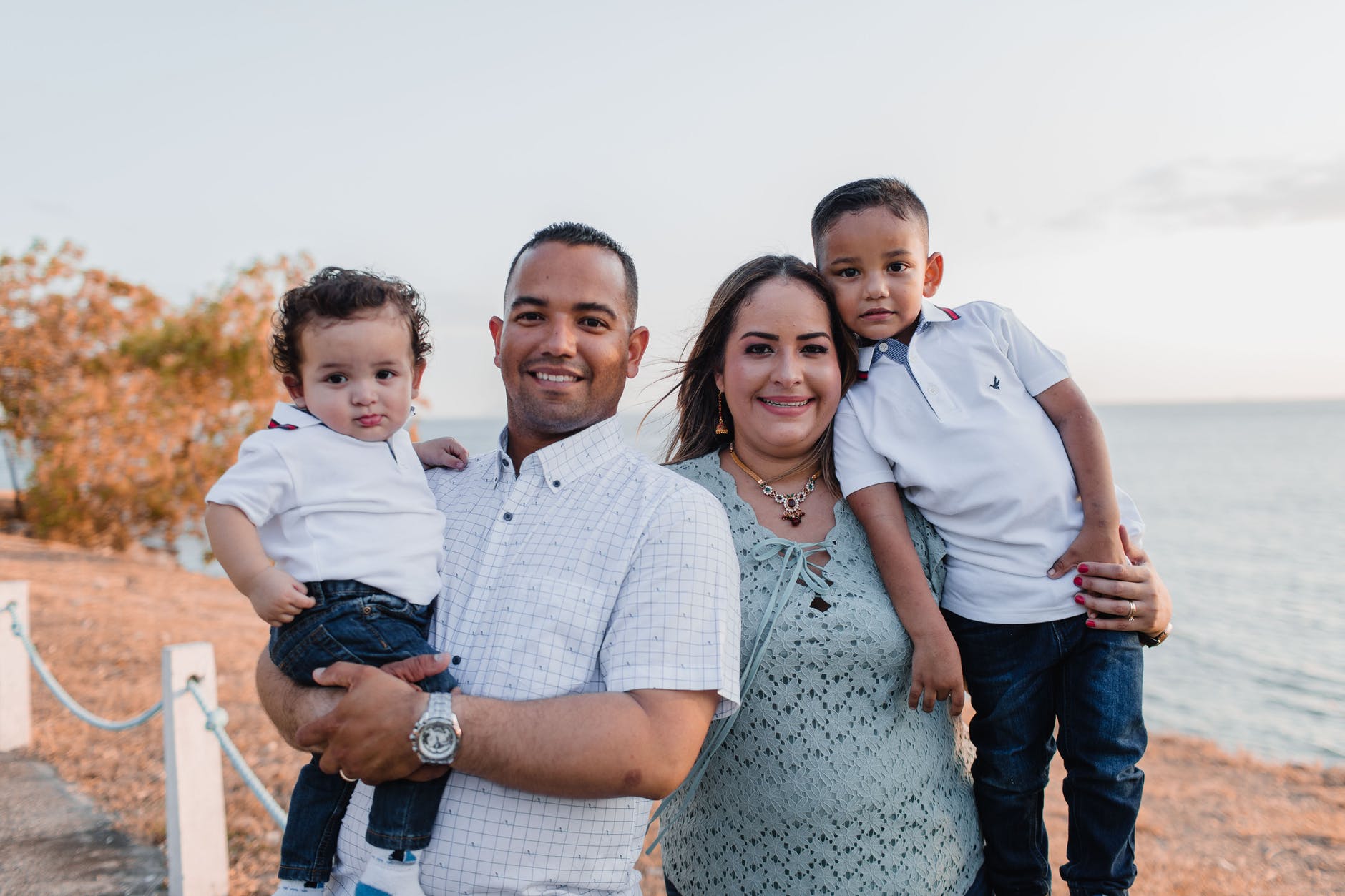 photograph of a family