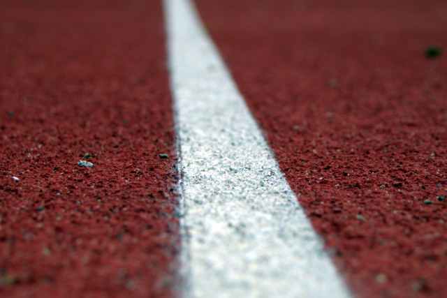 close up photography of a white line