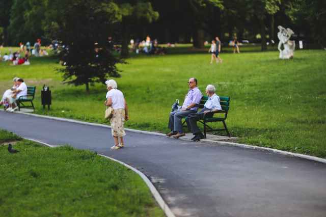 seniors in the park