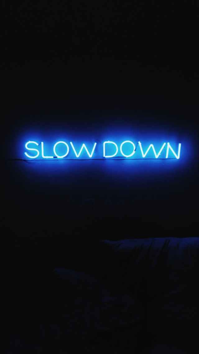 slow down logo