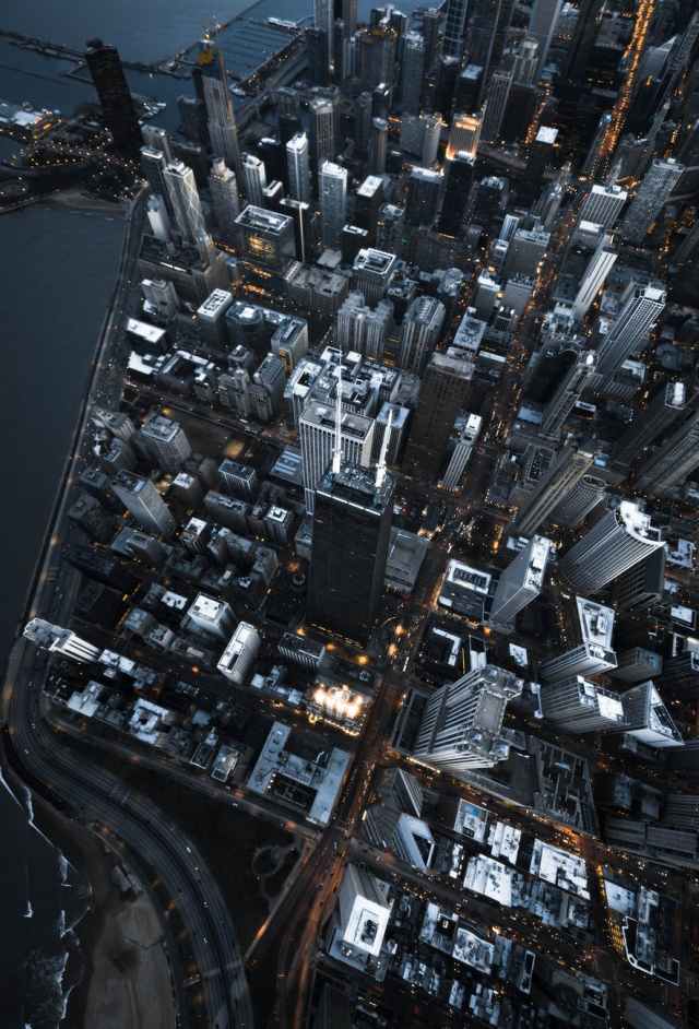 bird s eye view photography of high rise buildings