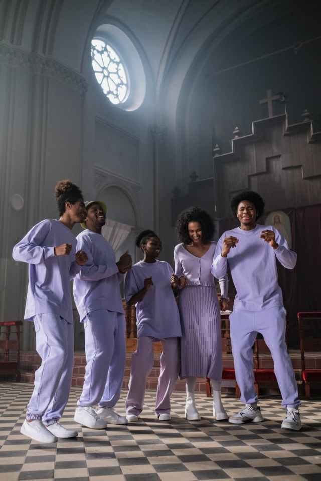 choir singing in a church